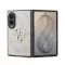 Guess PU Leather 4G Samsung Galaxy Z Fold 8 hátlap tok, MagSafe, rózsaszín