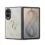 Guess PU Leather 4G Samsung Galaxy Z Fold 8 hátlap tok, MagSafe, rózsaszín