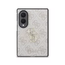 Guess PU Leather 4G Samsung Galaxy Z Fold 8 hátlap tok, MagSafe, rózsaszín