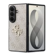   Guess PU Leather 4G Samsung Galaxy Z Fold 8 Ultra hátlap tok, MagSafe, rózsaszín