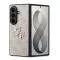 Guess PU Leather 4G Samsung Galaxy Z Fold 8 Ultra hátlap tok, MagSafe, rózsaszín
