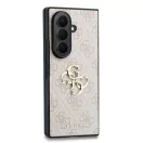 Guess PU Leather 4G Samsung Galaxy Z Fold 8 Ultra hátlap tok, MagSafe, rózsaszín