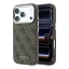 Guess PU Leather 4G Gold Frame Apple iPhone 18 Pro Max MagSafe hátlap tok, barna
