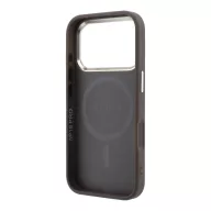   Guess PU Leather 4G Gold Frame Apple iPhone 18 Pro Max MagSafe hátlap tok, barna