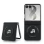 Karl Lagerfeld PU Karl and Choupette Heads Samsung Galaxy Z Flip 8 hátlap tok, MagSafe, fekete