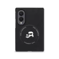   Karl Lagerfeld PU Karl and Choupette Heads Samsung Galaxy Z Fold 8 hátlap tok, MagSafe, fekete