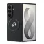 Karl Lagerfeld PU Karl and Choupette Heads Samsung Galaxy Z Fold 8 Ultra hátlap tok, MagSafe, fekete