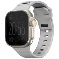   Uniq Stride Apple Watch 44/45/46/49mm gumis szilikon szíj, szürke