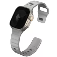   Uniq Stride Apple Watch 44/45/46/49mm gumis szilikon szíj, szürke