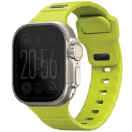   Uniq Stride Apple Watch 44/45/46/49mm gumis szilikon szíj, lime (zöld)