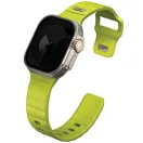 Uniq Stride Apple Watch 44/45/46/49mm gumis szilikon szíj, lime (zöld)