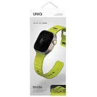   Uniq Stride Apple Watch 44/45/46/49mm gumis szilikon szíj, lime (zöld)