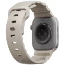 Uniq Alton Apple Watch 44/45/46/49mm gumis szilikon szíj, bézs