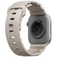   Uniq Alton Apple Watch 44/45/46/49mm gumis szilikon szíj, bézs