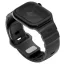 Uniq Alton Apple Watch 44/45/46/49mm gumis szilikon szíj, fekete