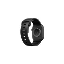 Uniq Alton Apple Watch 44/45/46/49mm gumis szilikon szíj, fekete
