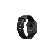   Uniq Alton Apple Watch 44/45/46/49mm gumis szilikon szíj, fekete