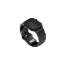Uniq Alton Apple Watch 44/45/46/49mm gumis szilikon szíj, fekete