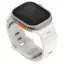 Uniq Alton Apple Watch 44/45/46/49mm gumis szilikon szíj, fehér