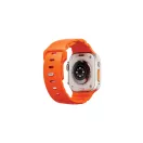 Uniq Alton Apple Watch 44/45/46/49mm gumis szilikon szíj, narancs