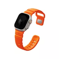   Uniq Alton Apple Watch 44/45/46/49mm gumis szilikon szíj, narancs