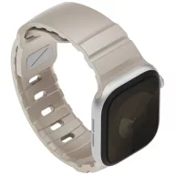   Uniq Alton Apple Watch 42/41/40mm gumis szilikon szíj, bézs