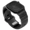 Uniq Alton Apple Watch 42/41/40mm gumis szilikon szíj, fekete