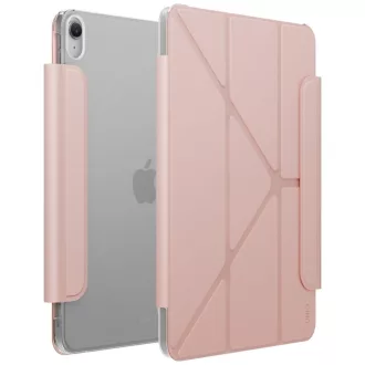   Uniq Camden Lite iPad 11 2025 / iPad 10.9 2022 mappa tok, ceruza tartóval, kitámasztható, rózsaszín