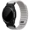 Uniq Fluo x Smart-Fit Garmin szíj, mágneses, szilikon / rozsdamentes acél, 22mm, szürke