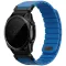 Uniq Fluo x Smart-Fit Garmin szíj, mágneses, szilikon / rozsdamentes acél, 22mm, kék