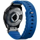 Uniq Fluo x Smart-Fit Garmin szíj, mágneses, szilikon / rozsdamentes acél, 22mm, kék