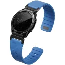Uniq Fluo x Smart-Fit Garmin szíj, mágneses, szilikon / rozsdamentes acél, 22mm, kék
