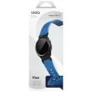 Uniq Fluo x Smart-Fit Garmin szíj, mágneses, szilikon / rozsdamentes acél, 22mm, kék