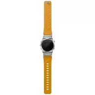   Uniq Fluo x Smart-Fit Garmin szíj, mágneses, szilikon / rozsdamentes acél, 22mm, narancs