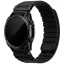 Uniq Fluo x Smart-Fit Garmin szíj, mágneses, szilikon / rozsdamentes acél, 26mm, fekete