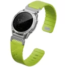 Uniq Fluo x Smart-Fit Garmin szíj, mágneses, szilikon / rozsdamentes acél, 26mm, lime (zöld)