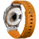 Uniq Fluo x Smart-Fit Garmin szíj, mágneses, szilikon / rozsdamentes acél, 26mm, narancs