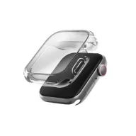   Uniq Garde Apple Watch 11/ Watch 10 42mm műanyag tok, kijelzővédő felülettel, átlátszó