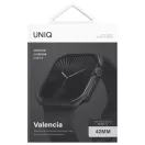 Uniq Valencia Apple Watch 11 / Watch 10 42mm műanyag tok, fekete