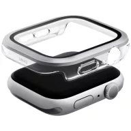   Uniq Voute Apple Watch 11 / Watch 10 42mm műanyag tok, kijelzővédő felülettel, ezüst