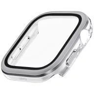   Uniq Voute Apple Watch 11 / Watch 10 42mm műanyag tok, kijelzővédő felülettel, ezüst