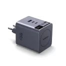 Ugreen X616 3xUSB-C + USB-A hálózati töltő adapter USB-C kábellel, GaN, 100W, 5A, szürke