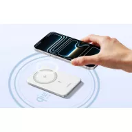   Ugreen PB580 mágneses Powerbank / külső akkumulátor, USB-C, MagSafe, 5000mAh, 15W, fehér