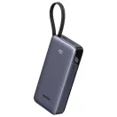 Ugreen PB536 Powerbank / külső akkumulátor, USB-A-USB-C, USB-C kábellel, 20000mAh, 45W, szürke