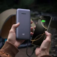   Ugreen PB536 Powerbank / külső akkumulátor, USB-A-USB-C, USB-C kábellel, 20000mAh, 45W, szürke