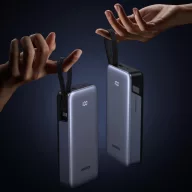  Ugreen PB536 Powerbank / külső akkumulátor, USB-A-USB-C, USB-C kábellel, 20000mAh, 45W, szürke