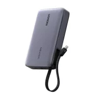   Ugreen PB551 Powerbank / külső akkumulátor, USB-A-USB-C, USB-C kábellel, 20000mAh, 145W, szürke