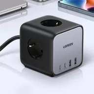   Ugreen CD268 Nexode DigiNest Cube 2xUSB-C + 2xUSB-A-3x aljzat, asztali adapter, szürke