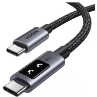   Ugreen Uno L509 USB-C-USB-C töltő- és adatkábel, fonott, 5A, PD, 100W, 2m, szürke