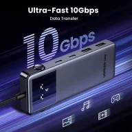   Ugreen CM888 Uno hub adapter USB-C-2xUSB-A 3.2 + 3xUSB-C-1xHDMI, szürke
